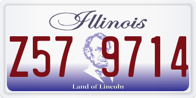 IL license plate Z579714