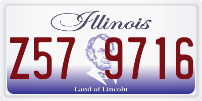 IL license plate Z579716