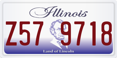 IL license plate Z579718