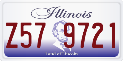 IL license plate Z579721