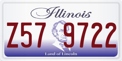 IL license plate Z579722