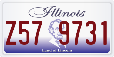 IL license plate Z579731