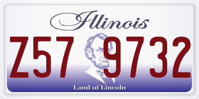 IL license plate Z579732