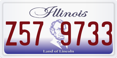 IL license plate Z579733