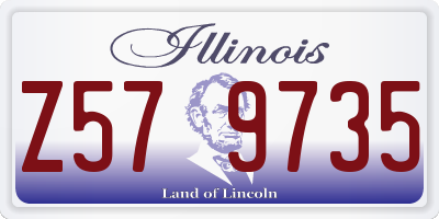 IL license plate Z579735