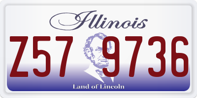 IL license plate Z579736