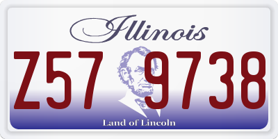 IL license plate Z579738
