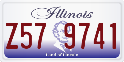 IL license plate Z579741