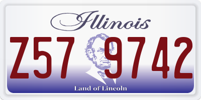 IL license plate Z579742