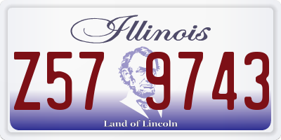 IL license plate Z579743