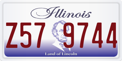 IL license plate Z579744