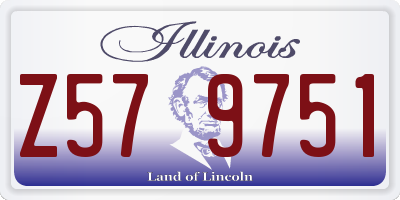 IL license plate Z579751