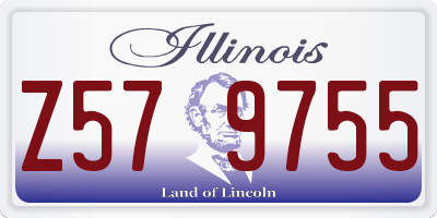 IL license plate Z579755