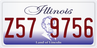IL license plate Z579756