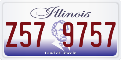 IL license plate Z579757