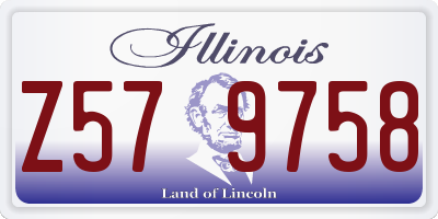 IL license plate Z579758