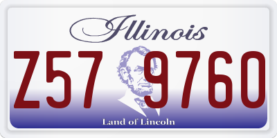 IL license plate Z579760