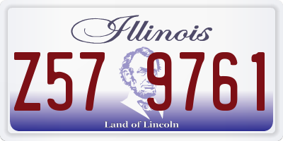 IL license plate Z579761