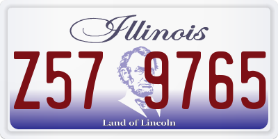 IL license plate Z579765