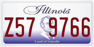 IL license plate Z579766