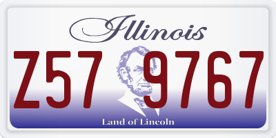 IL license plate Z579767