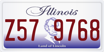 IL license plate Z579768