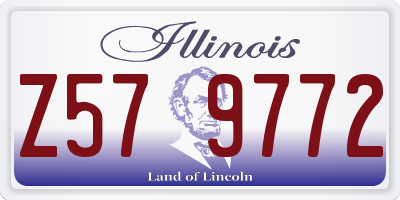 IL license plate Z579772