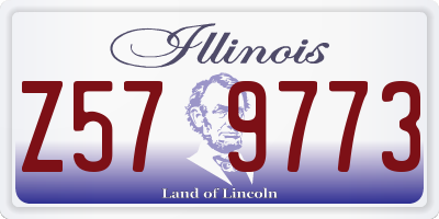 IL license plate Z579773