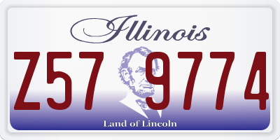 IL license plate Z579774