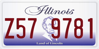 IL license plate Z579781