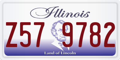 IL license plate Z579782