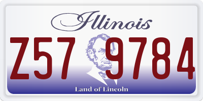 IL license plate Z579784