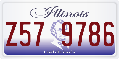 IL license plate Z579786