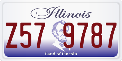 IL license plate Z579787