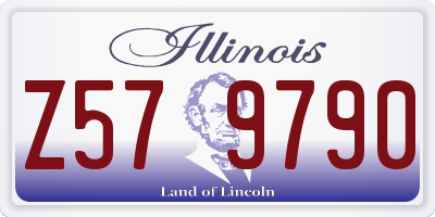 IL license plate Z579790
