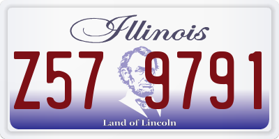IL license plate Z579791