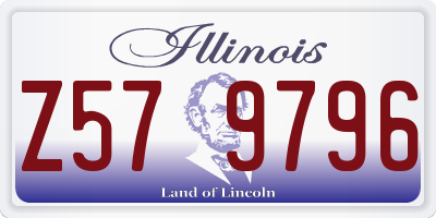 IL license plate Z579796