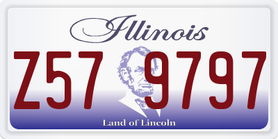 IL license plate Z579797