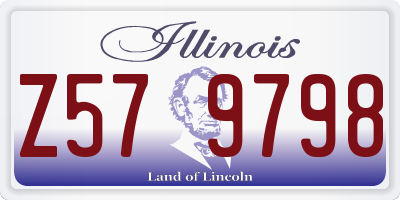 IL license plate Z579798