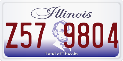IL license plate Z579804