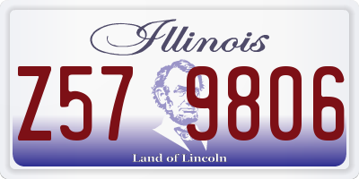 IL license plate Z579806