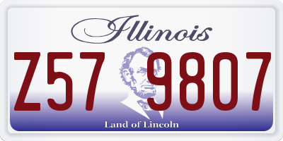 IL license plate Z579807