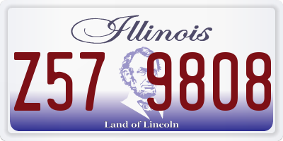IL license plate Z579808