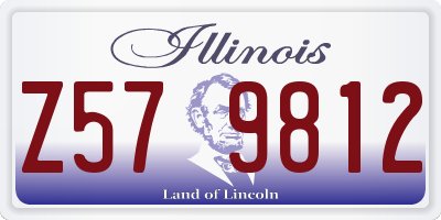 IL license plate Z579812