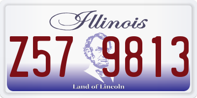 IL license plate Z579813