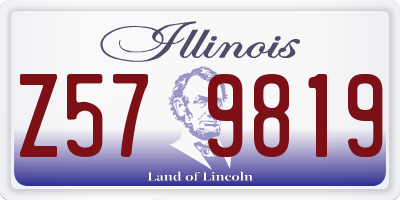 IL license plate Z579819