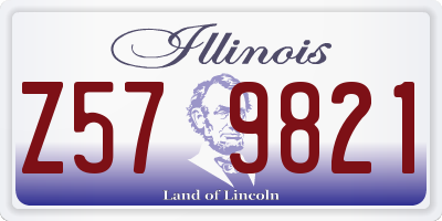 IL license plate Z579821