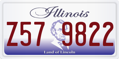 IL license plate Z579822