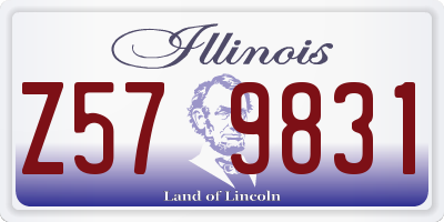 IL license plate Z579831