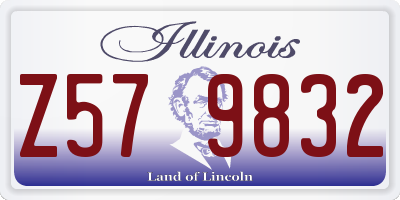 IL license plate Z579832